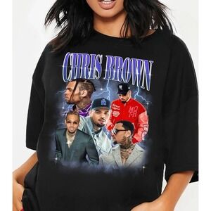 Chris Brown T-Shirt Concert 2024 Breezy Music Fan Graphic Hip Hop Tee